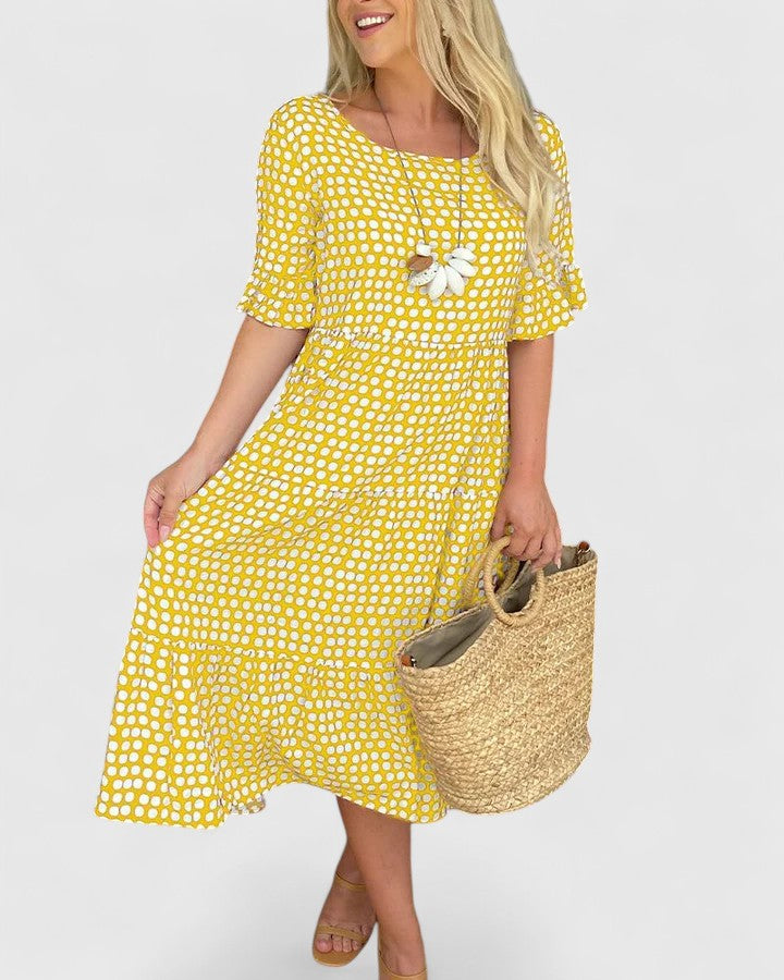 Summer | Women’s Breezy Ruffle Sleeve Wrap Summer Dress