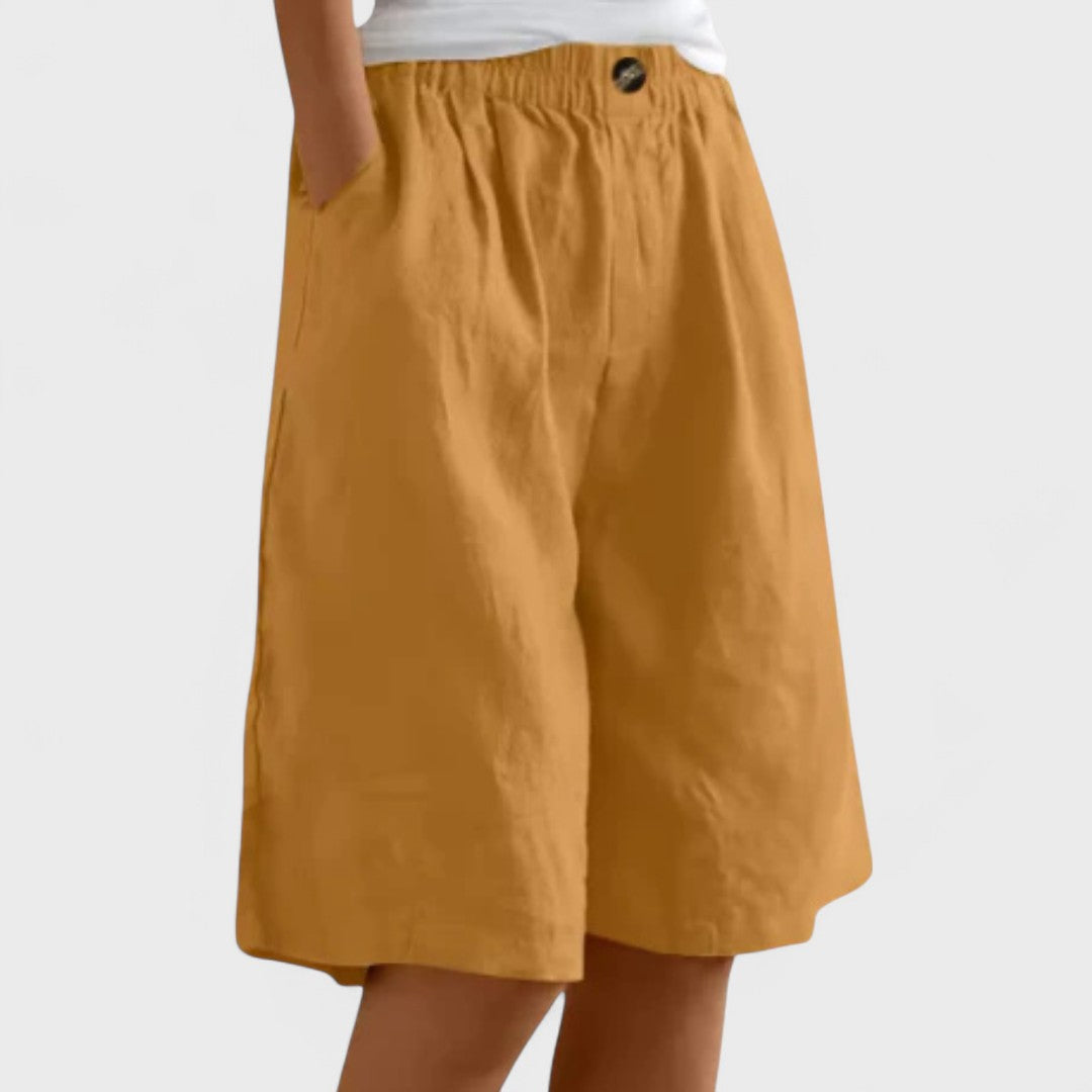 Tansy | Women’s Elegant Linen Blend Shorts