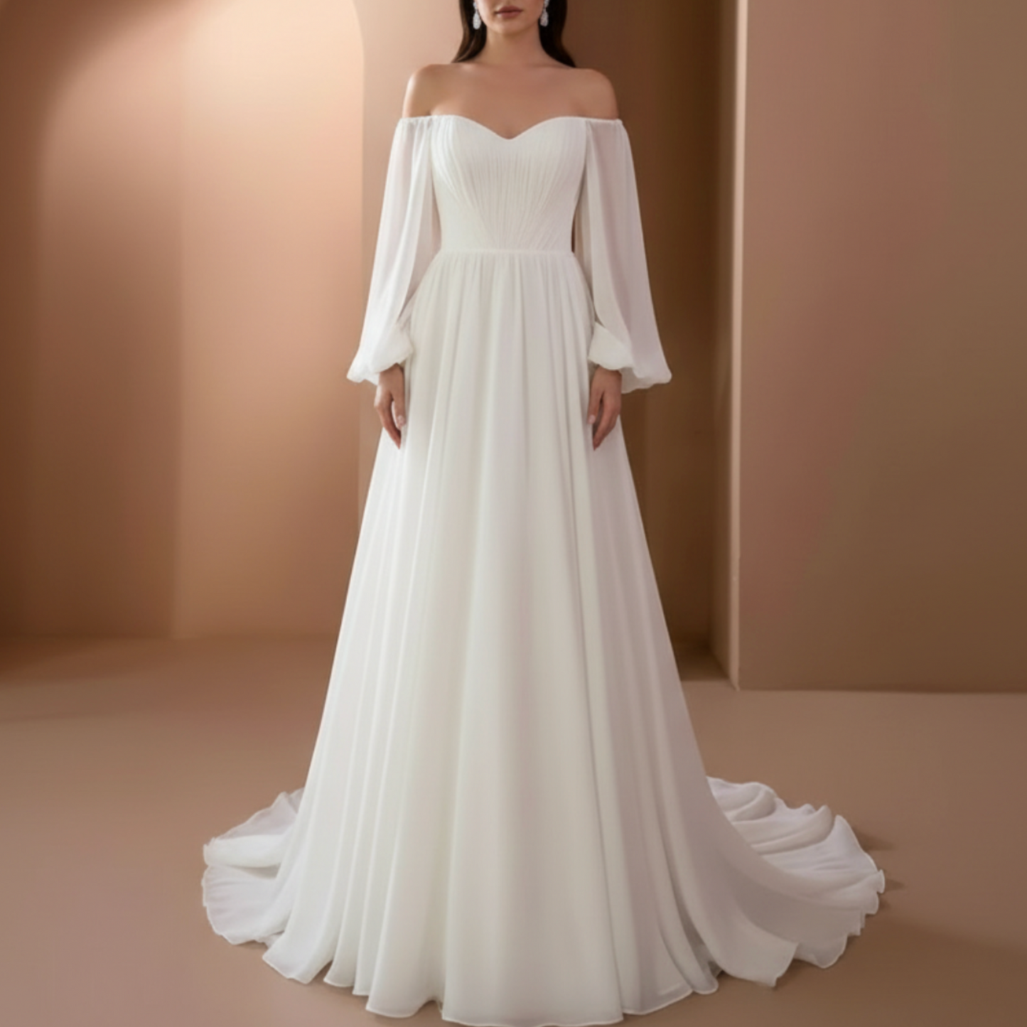 Evangeline | Women’s Off-Shoulder Maxi Dress for Wedding Guests