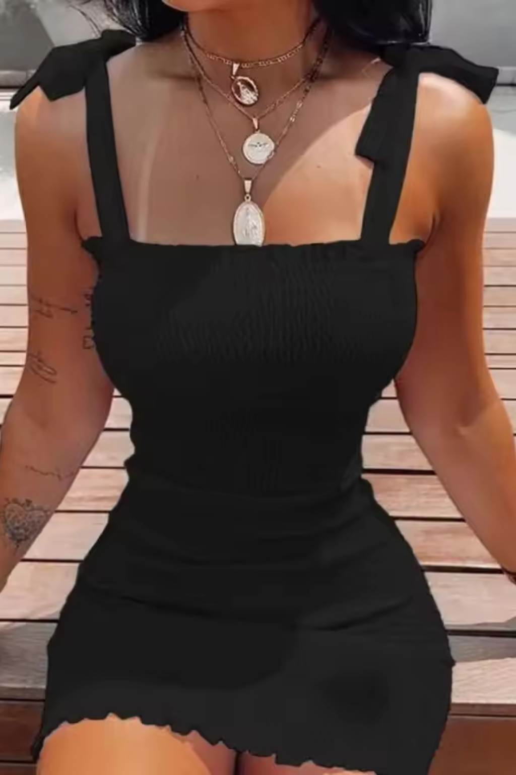 Elaris | Women’s Smocked Strap Dress