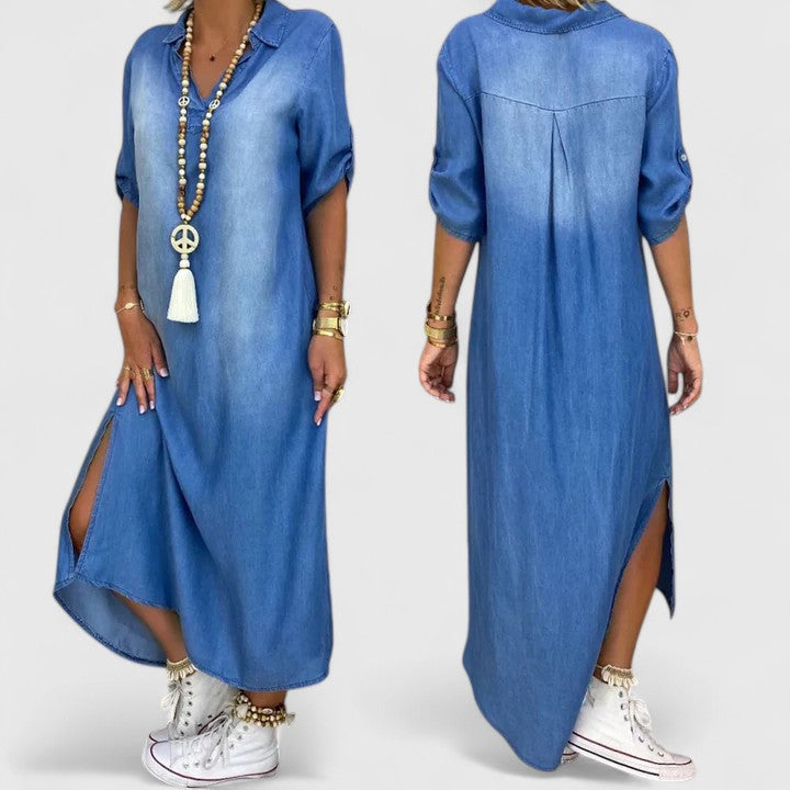 Elayne | Women’s Sophisticated Split Hem Maxi Dress