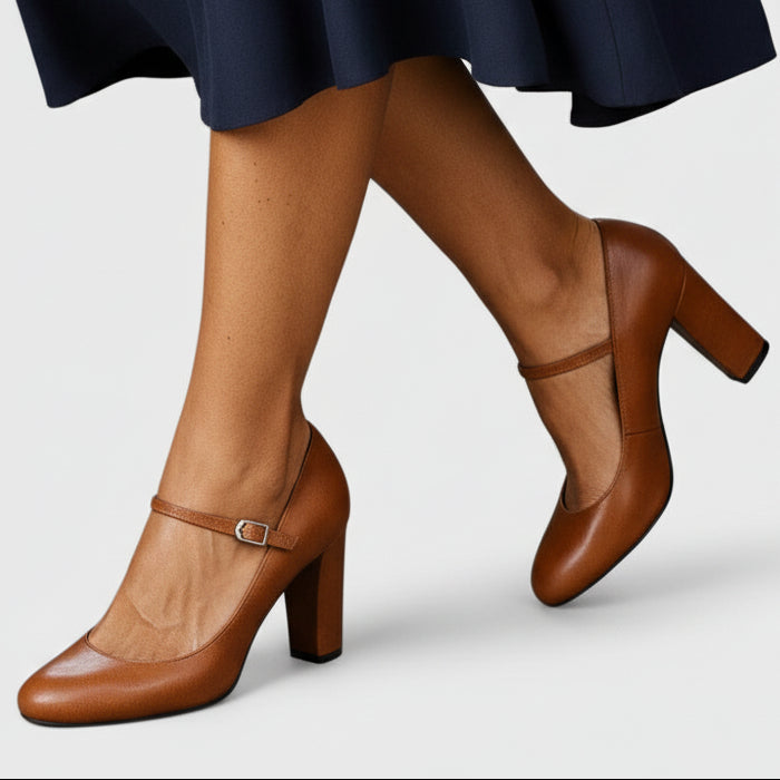 Annalise | Women’s Sophisticated Mary Jane Block Heels
