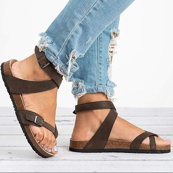 Josie | Women’s Spring Casual Flat Strap Sandals