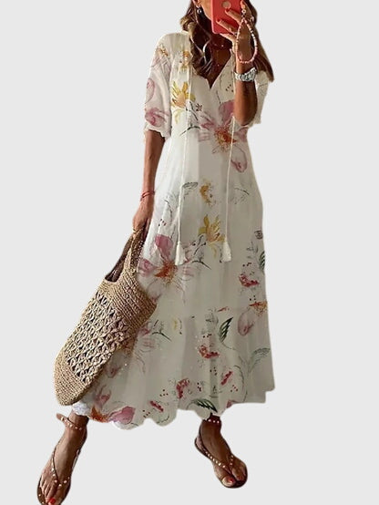 Aureline | Women’s V-Neck Midi Dress