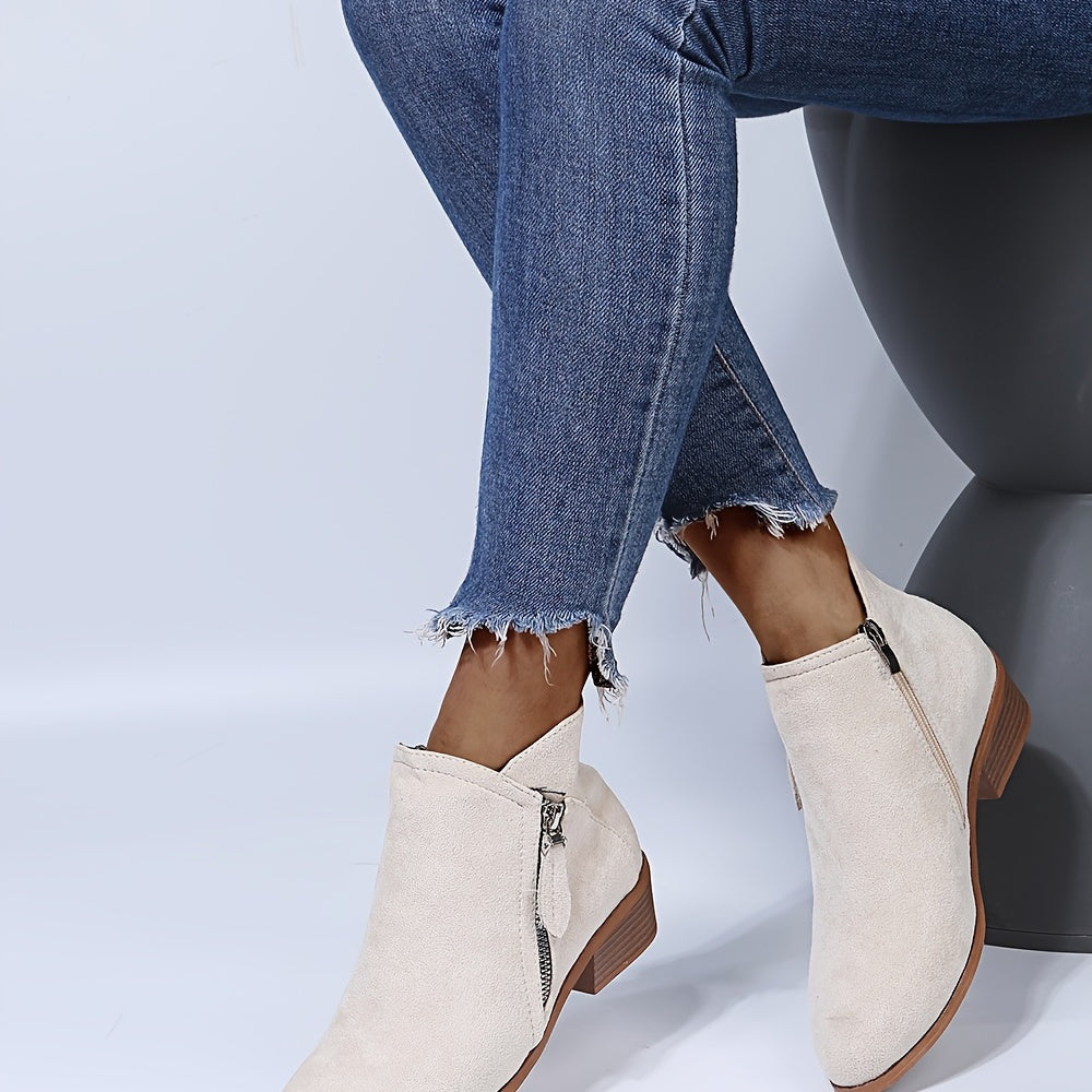 Delilah | Women’s Chic Pointed Ankle Boots with Zipper Closure
