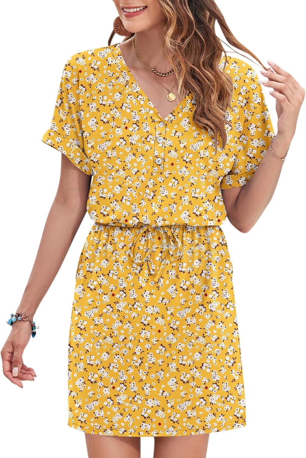 Juliette | Women’s Button Front Mini Dress