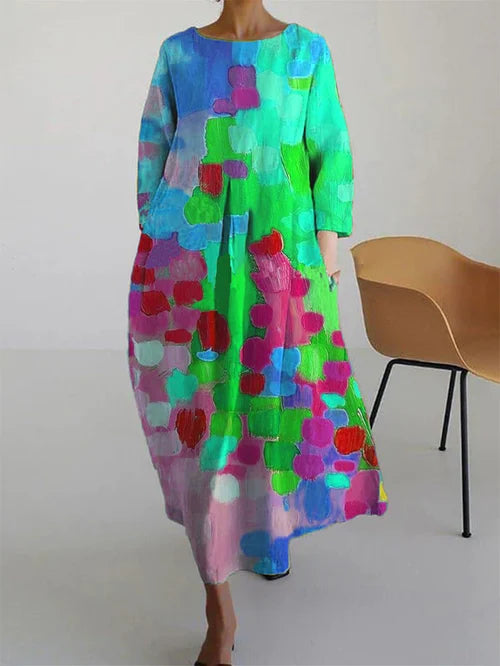 Zaria | Women’s Summer Floral Maxi Dress with Loose Flowy Fit