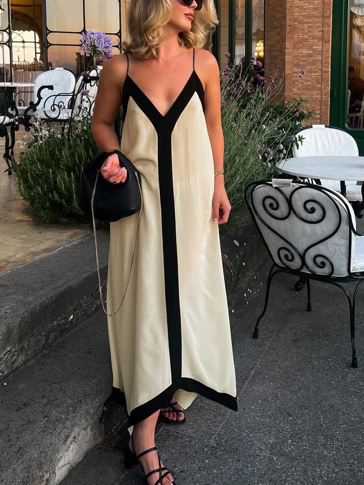 Sheila | Women’s V Neck Maxi Dress