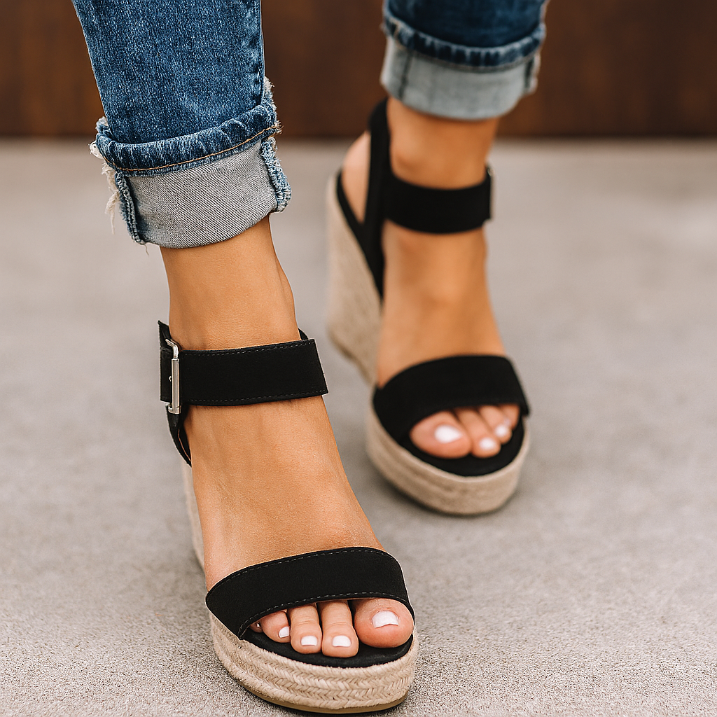 Jordan | Women’s Spring Open Toe Wedge Heel Sandals