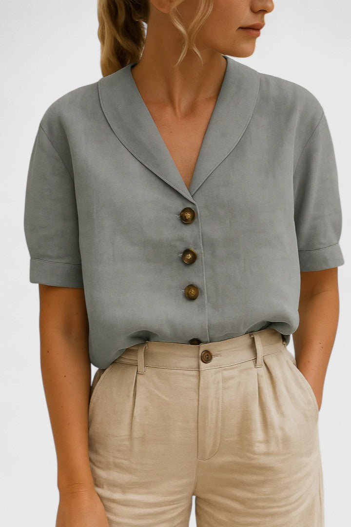 Niyana | Women’s Sophisticated Button Front Blouse