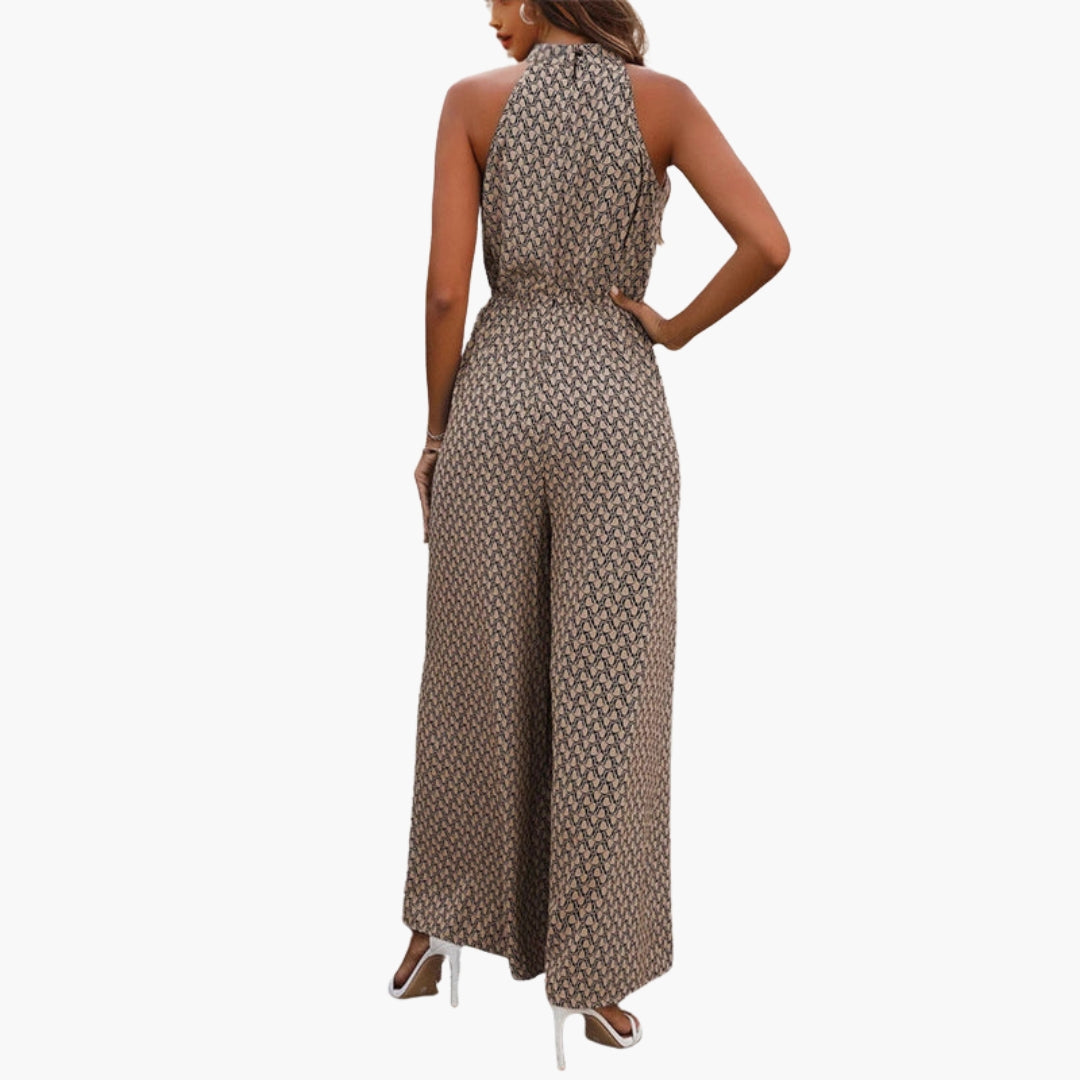 Quinn | Women’s Sleeveless High Neck Wide-Leg Jumpsuit