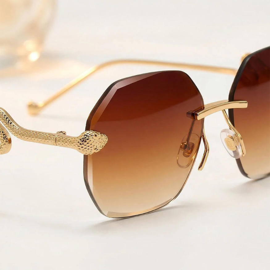 Rexton | Men's Temple Rimless Sunglasses