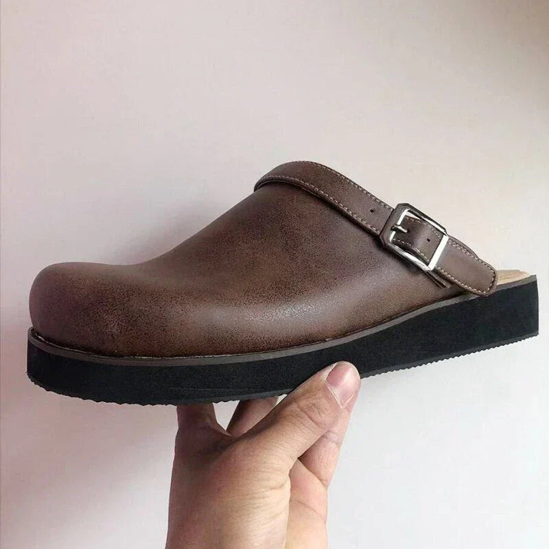 Grayson | Men’s Stylish Leather Slipper Clogs