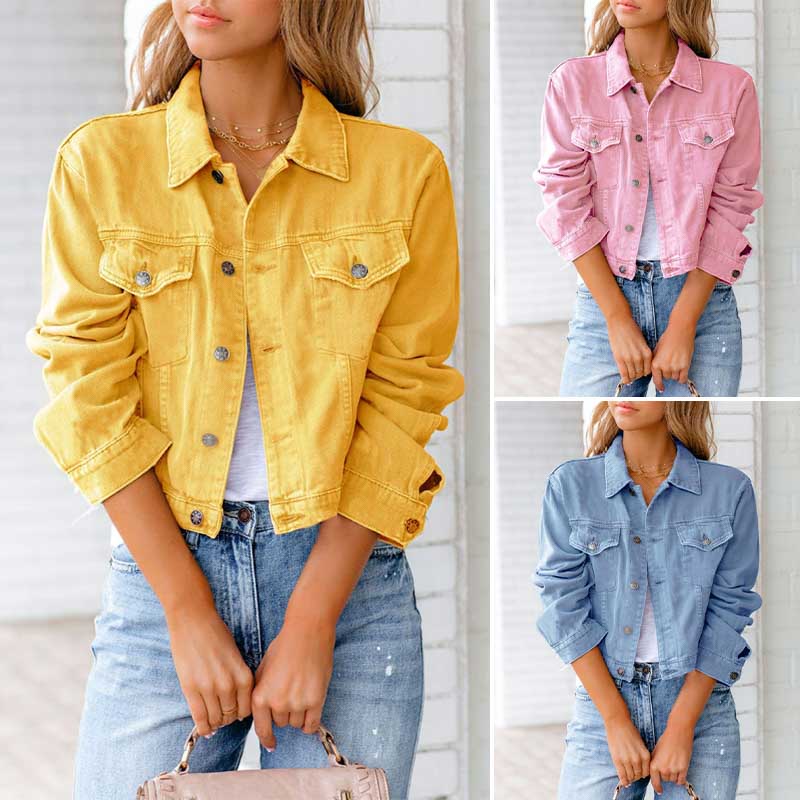 Delia | Women’s Floral Denim Jacket