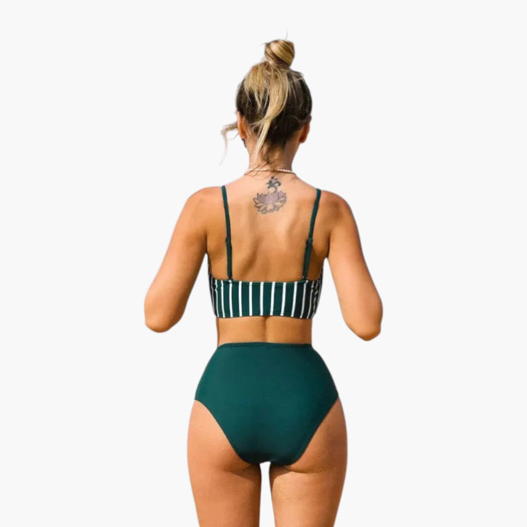 Calista | Women’s Two-Piece Swimsuit Set with V-Neck Top