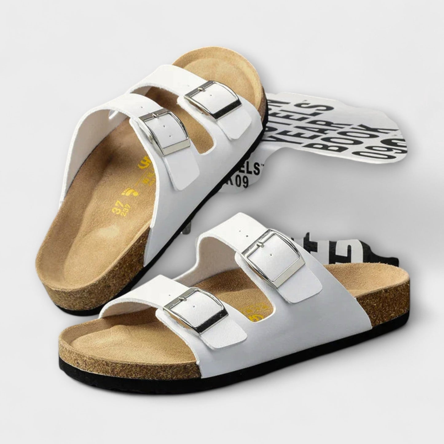 Taryn | Women’s Orthopedic Double Buckle Slide Sandals