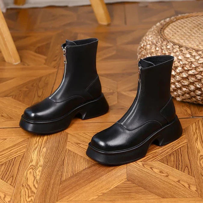 Coleen | Women’s Modern Minimalist Mid-Calf Boots