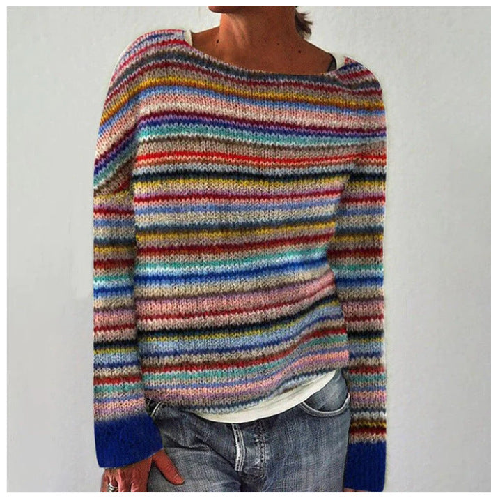Maribel | Women’s Knit Crew Neck Sweater