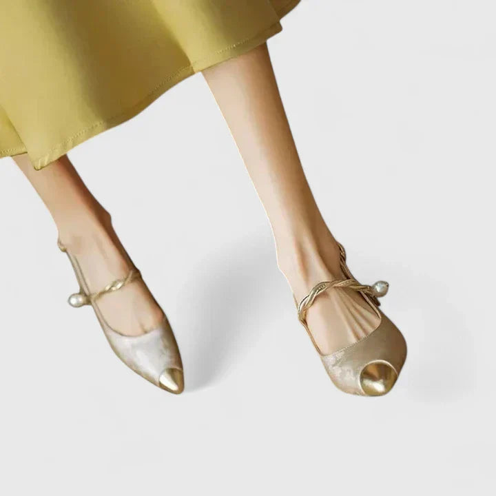 Marla | Women’s Elegant Pointed Toe Slingback Kitten Heels