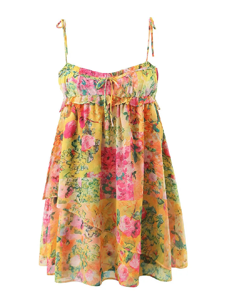 Zendaya | Women’s Floral Smocked Mini Dress