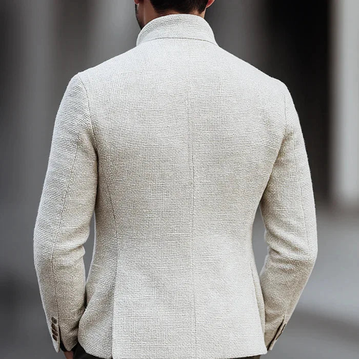 Beckham | Men’s Stand-Collar Knit Blazer