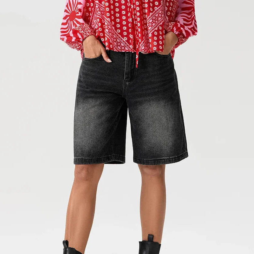 Ronna | Women’s Low Rise Denim Shorts