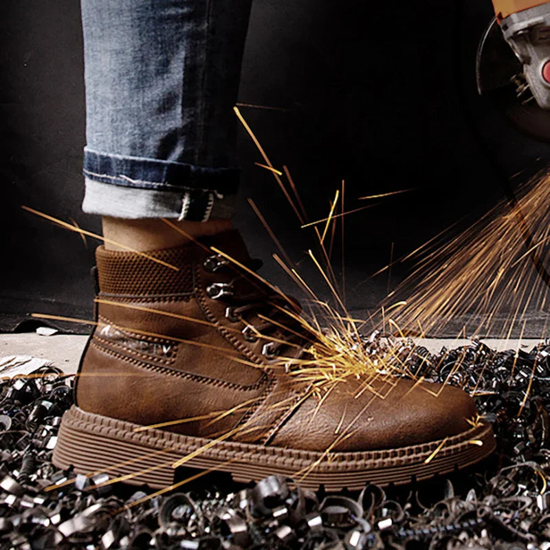 Derrick | Men’s Rugged Lace-Up Safety Work Boots