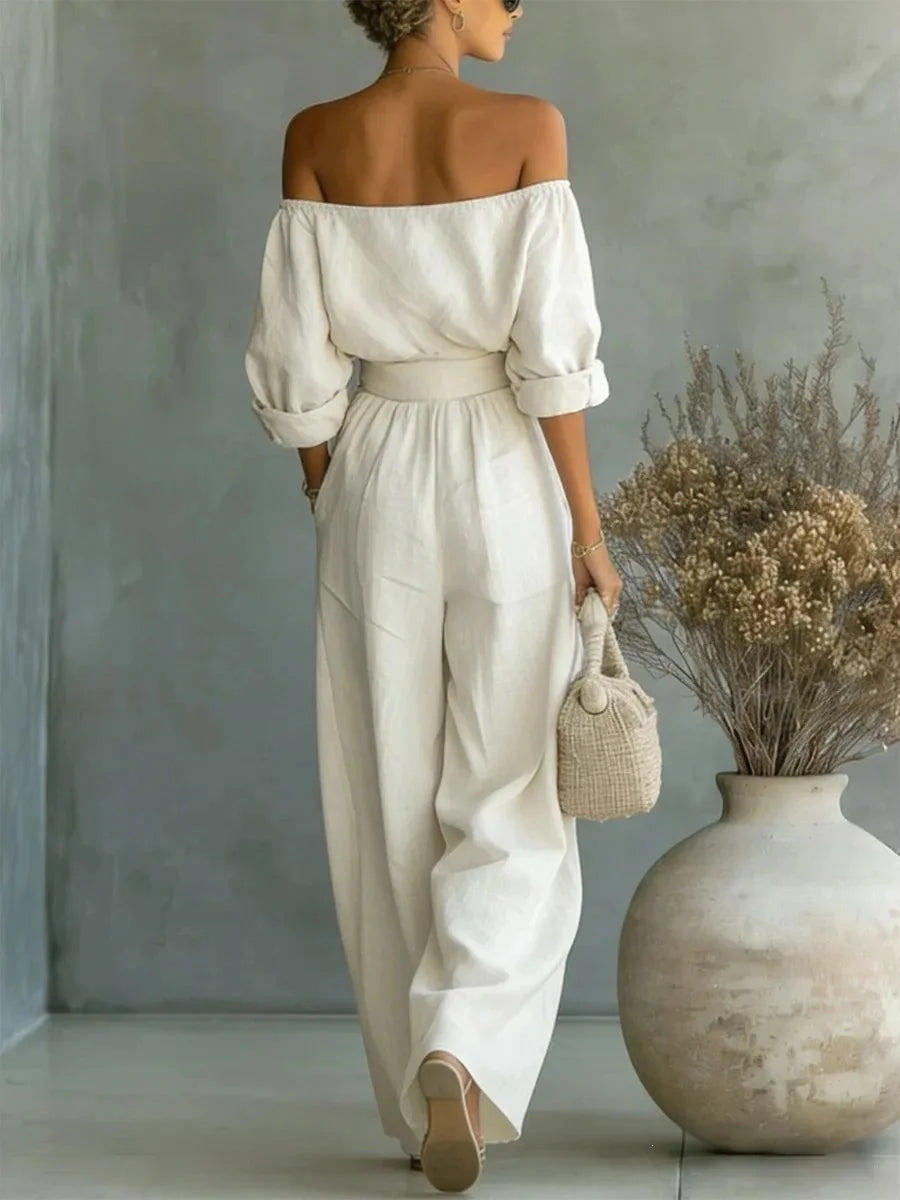 Evangeline | Women’s Off-Shoulder Jumpsuit