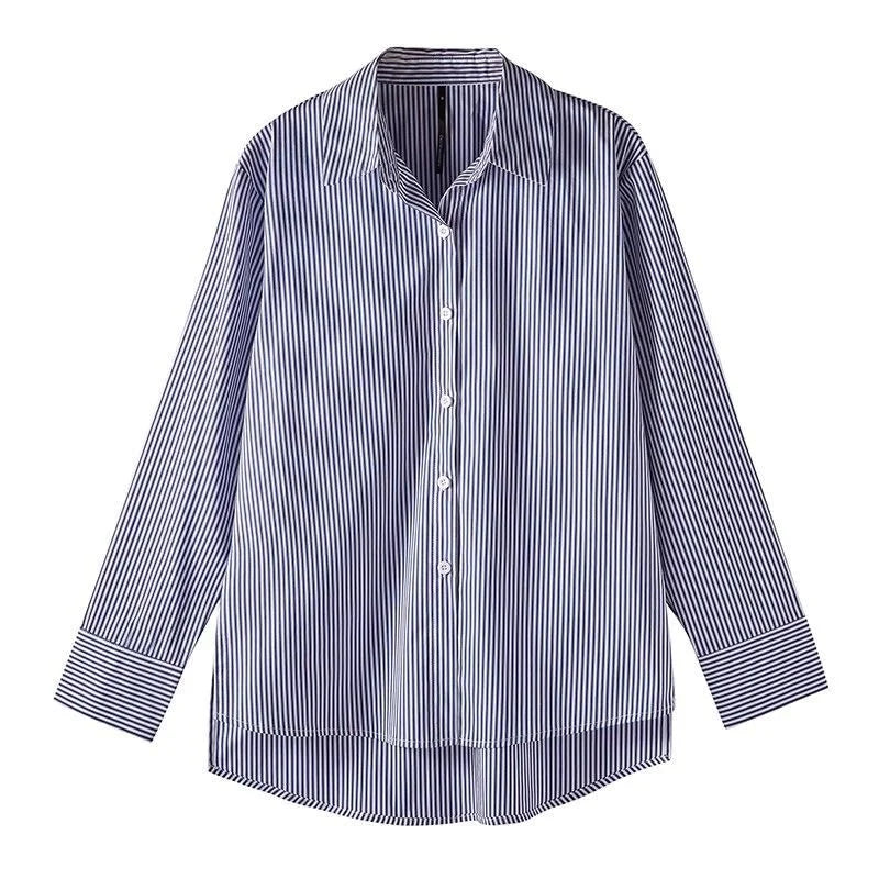 Cressalie | Women’s Striped Button Blouse
