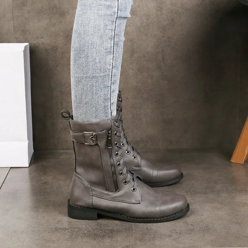 Brynlee | Women’s Lace-Up Mid-Calf Boots