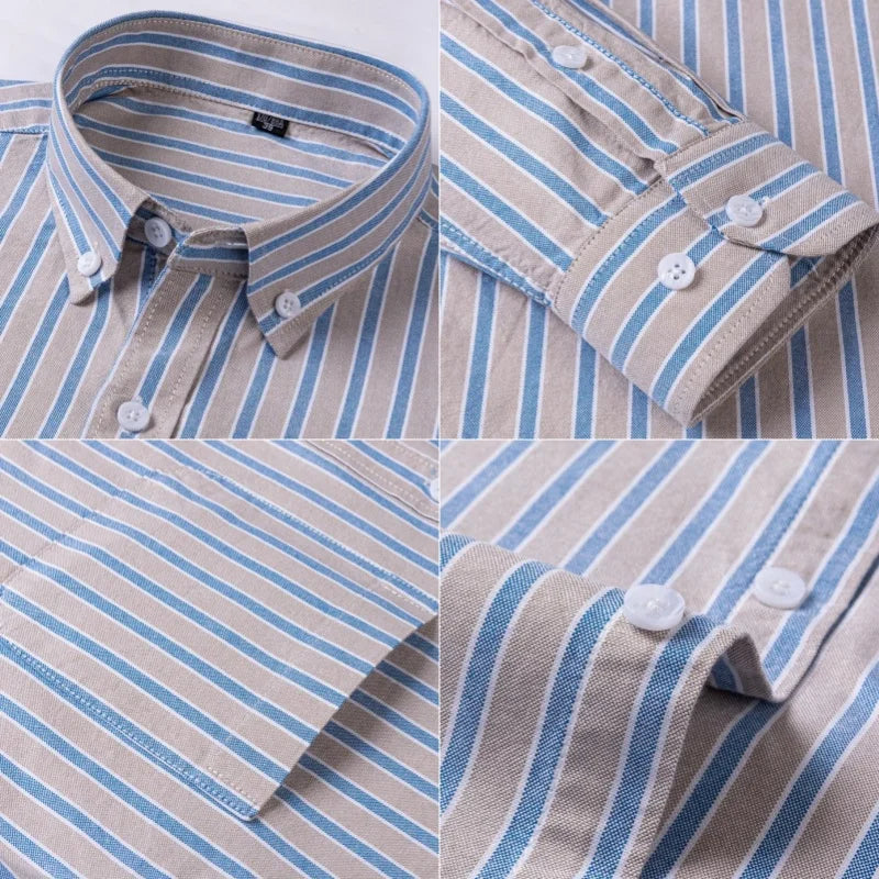 Stellan | Men’s Striped Oxford Button Up Shirt