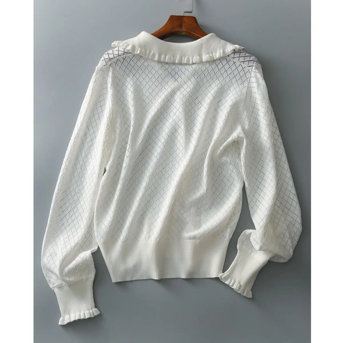 Irene | Women’s Céleste Diamond Knit Top
