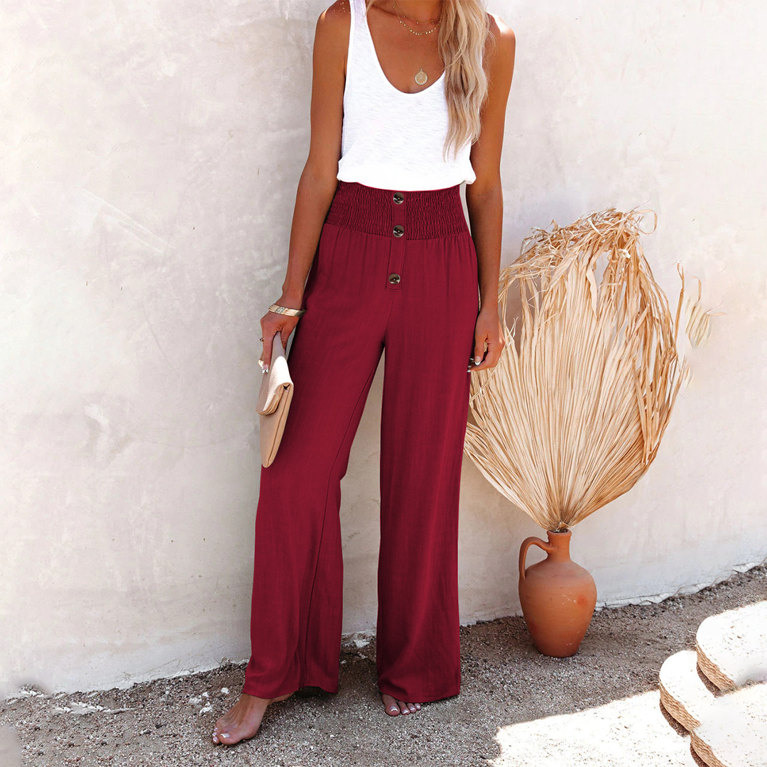 Raleigh | Women’s Comfortable High Waist Wide Leg Trousers