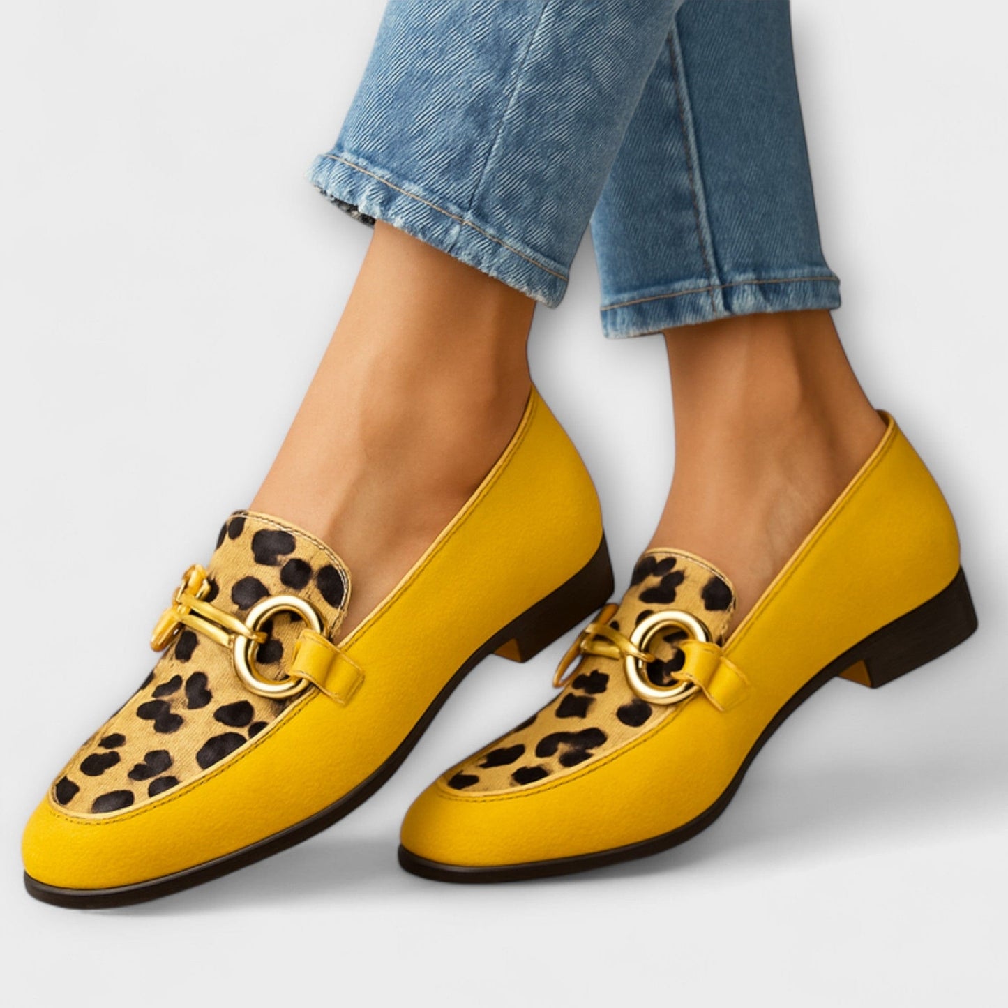 Selene | Women’s Animal Print Chain Loafers