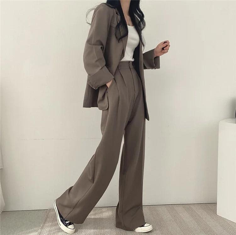 Maris | Women’s Tailored Suit Set with Long Blazer