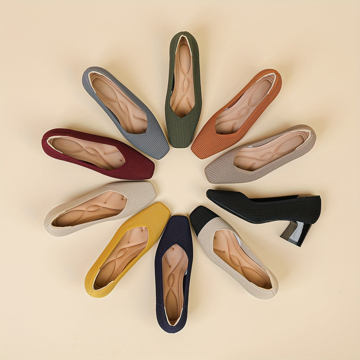 Tanya | Women’s Textured Block Heel Pumps