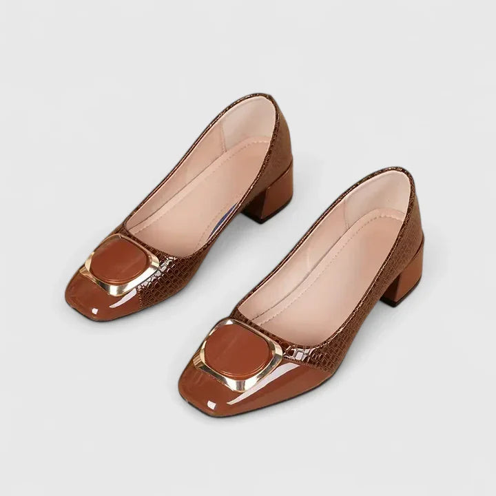 Valleria | Women’s Comfortable Textured Block Heels