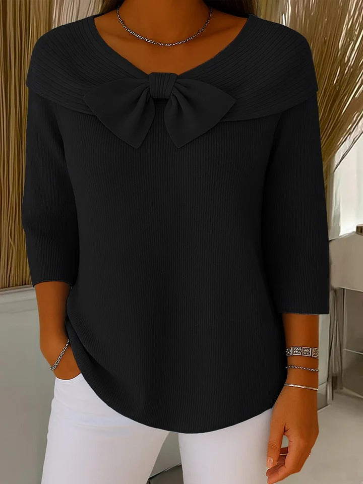 Madison | Women’s Sophisticated Bow Neck Sweater