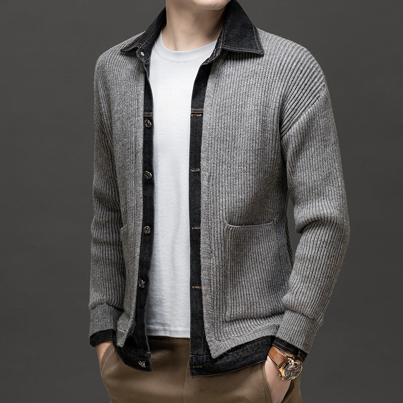 Beckham | Men’s Collared Knit Cardigan