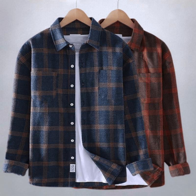 Clark | Men’s Checkered Casual Button Down Shirt