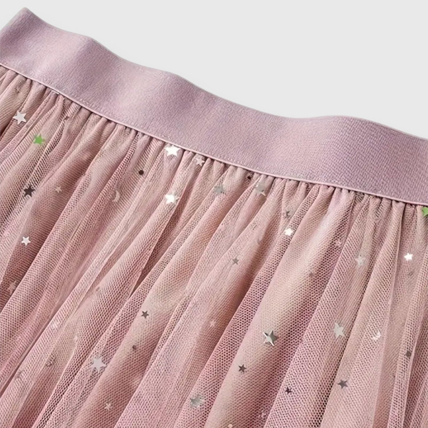 Rosalie | Women’s Sparkle Mesh Handkerchief Hem Skirt