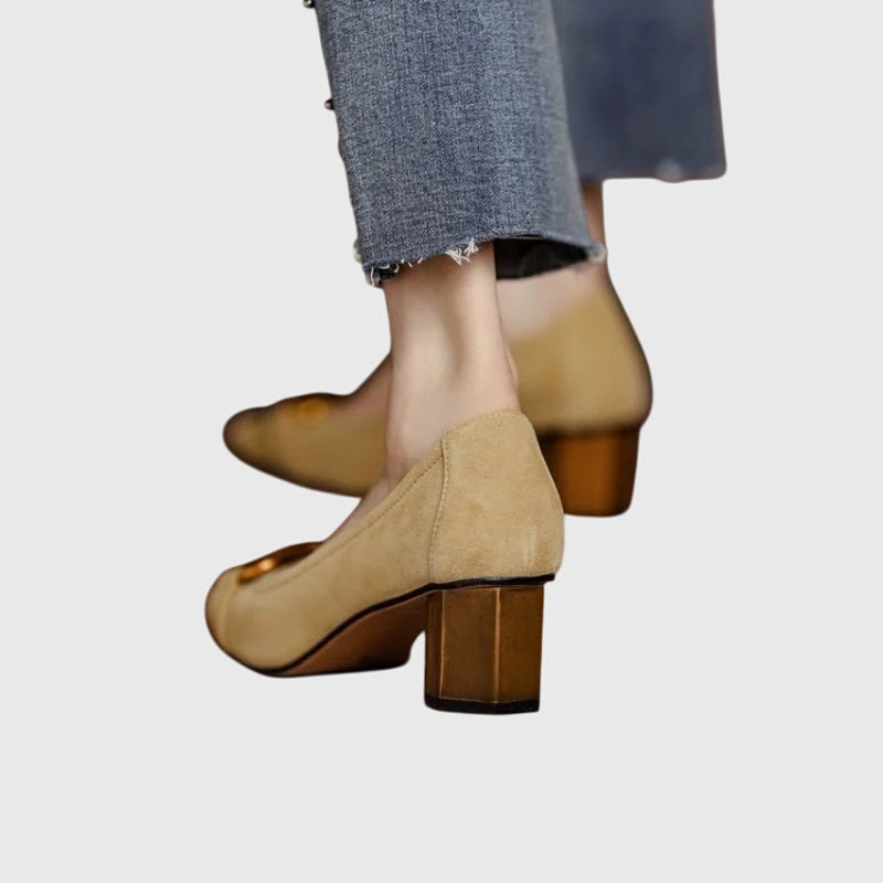 Liora | Women’s Stylish Block Heel Pumps