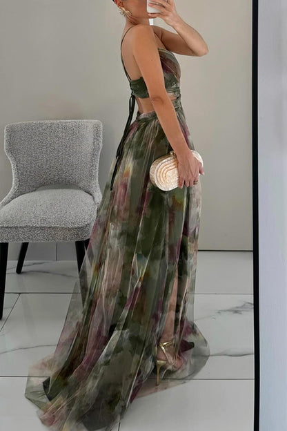 Seraphina | Women’s Elegant Pleated Maxi Dress