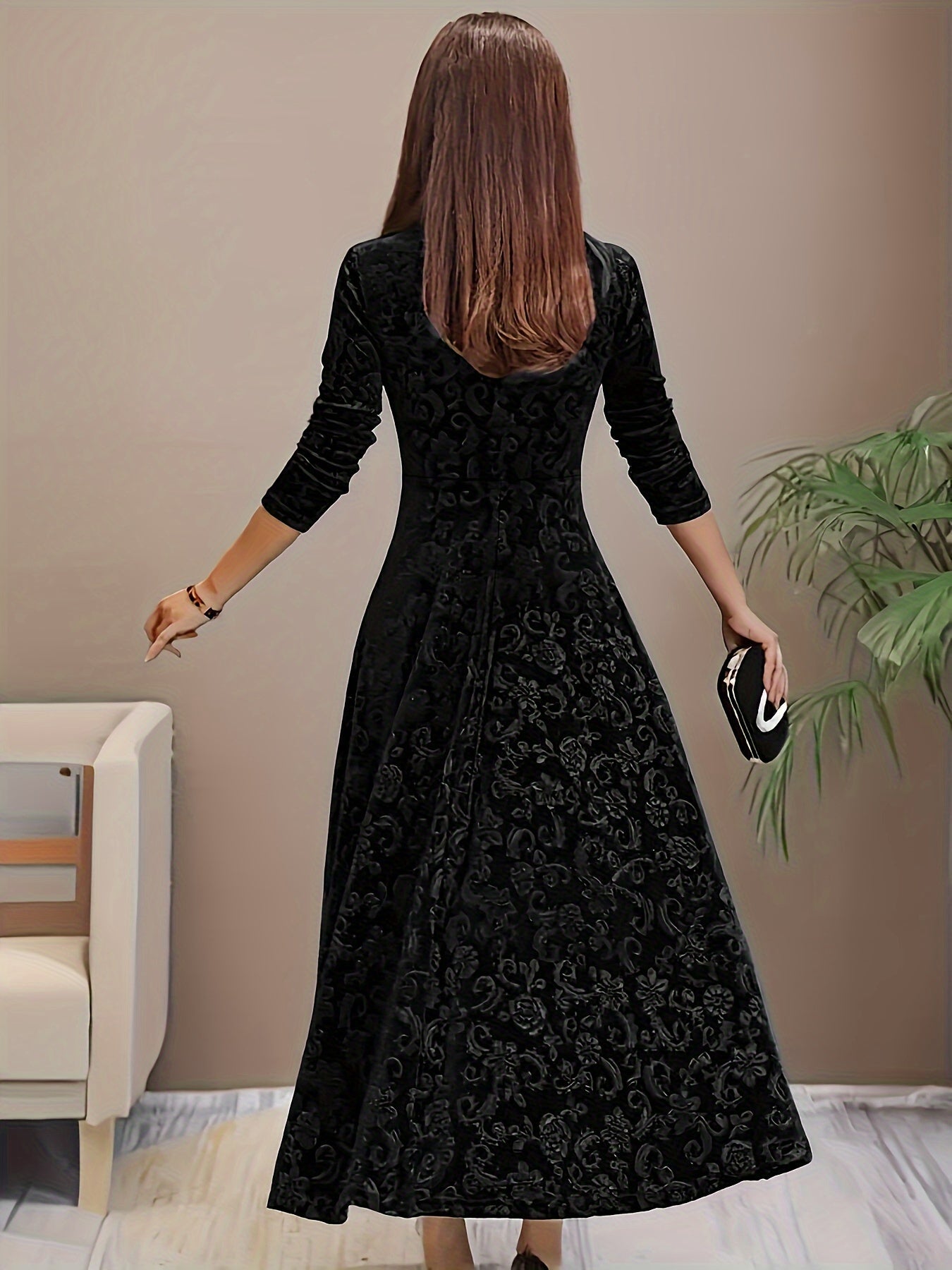 Amery | Women’s Square Neck Party Dress