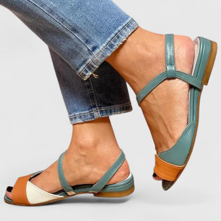 Maren | Women’s Elegant Colorblock Flat Sandals