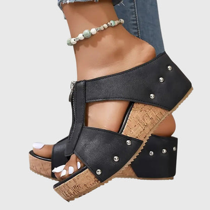 Dahlia | Women’s Orthopedic Cutout Wedge Sandals