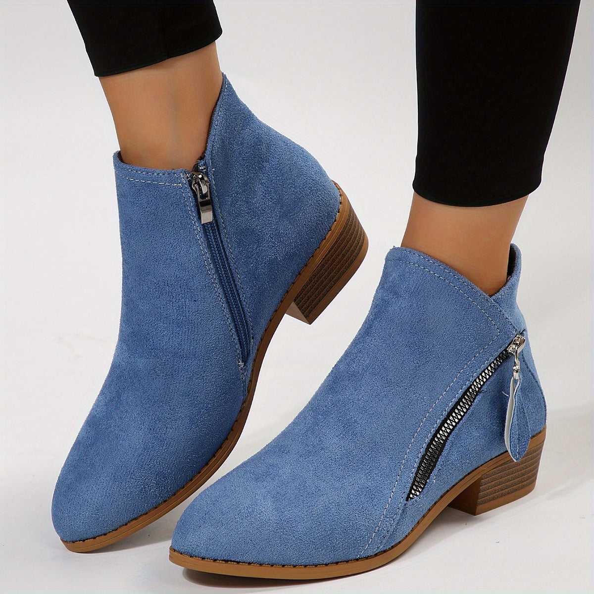 Delilah | Women’s Chic Pointed Ankle Boots with Zipper Closure