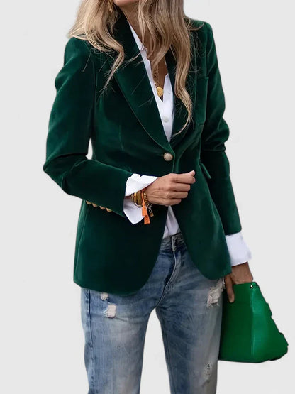 Araminta | Women’s Elegant Tailored Button Blazer