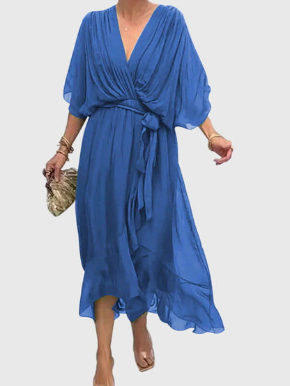 Savannah | Women’s Elegant Tie Waist Maxi Dress