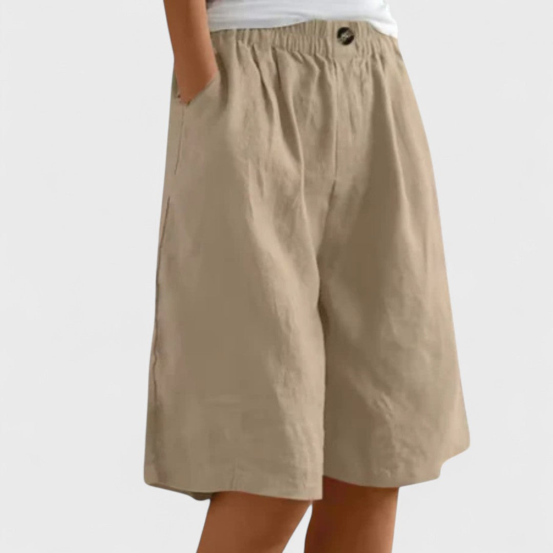 Tansy | Women’s Elegant Linen Blend Shorts